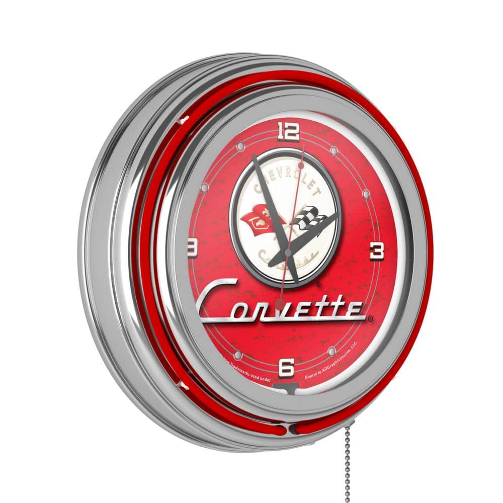 corvette neon clocks