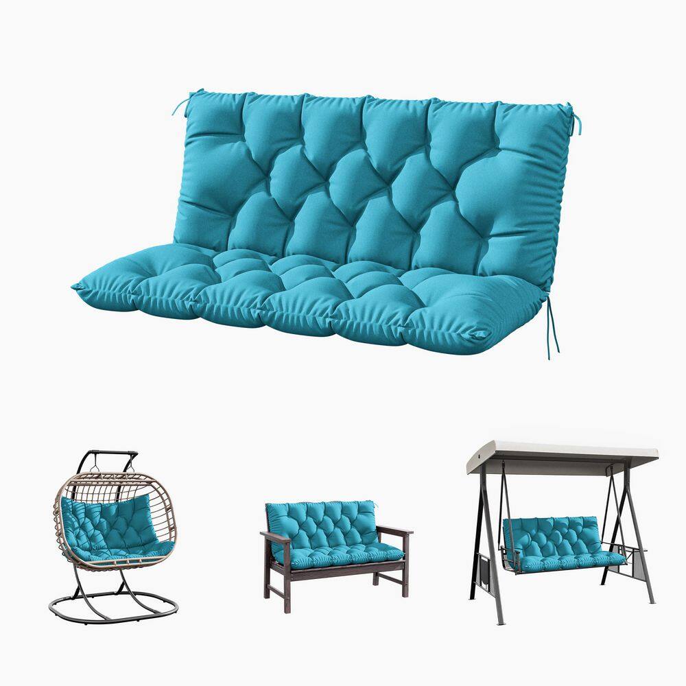 47 in. x 40 in. x 5 in. 2-Seater Contoured Replacement Outdoor Porch Swing Cushion with Backrest Bench Cushion Lake price history on PriceWatchPro