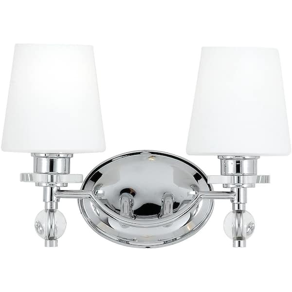 Quoizel Hollister 2-Light Polished Chrome Vanity Light