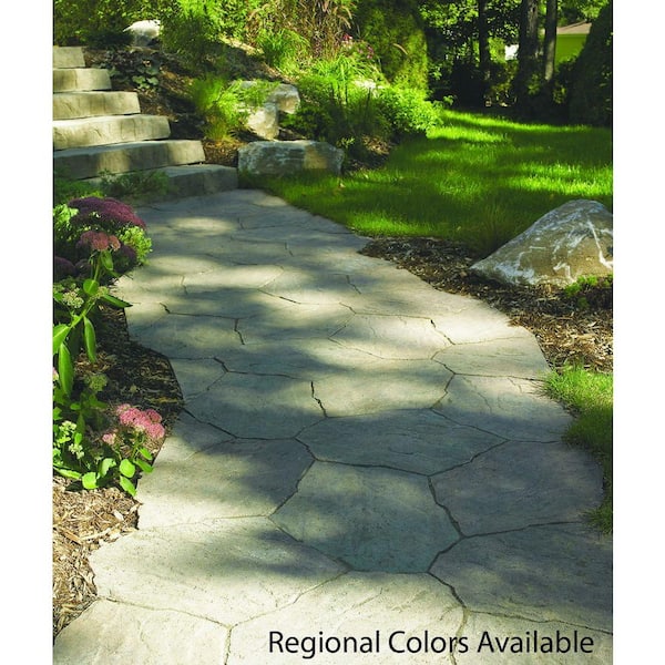 Oldcastle Portage 21 in. x 15.5 in. x 1.75 in. Tan/Charcoal