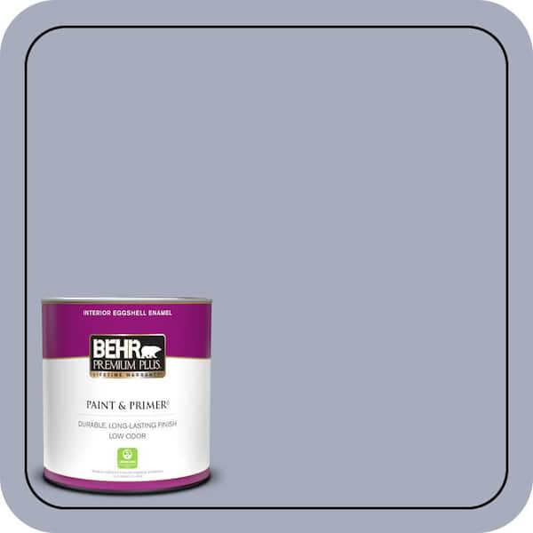 BEHR PREMIUM PLUS 1 qt. #ICC-55 Hydrangea Blossom Eggshell Enamel Low Odor Interior Paint & Primer