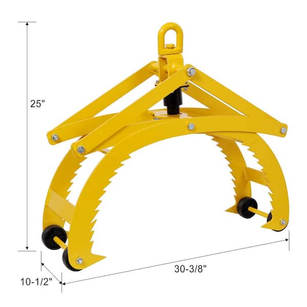 maocao hoom Automatic Grip and Release Log Tongs, 360° Swivel