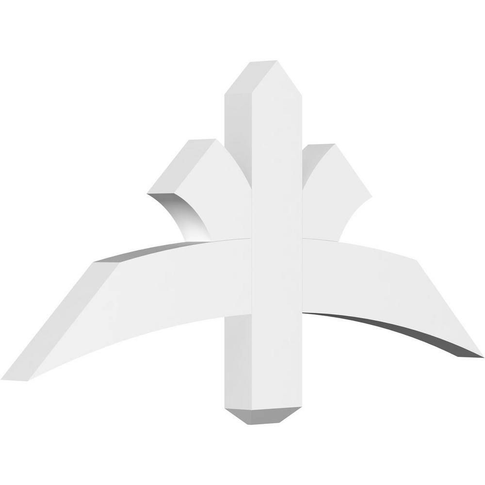 36 in. W x 16 1/2 in. H x 2 in. D x 4 in. F, 11/12 Pitch, Davenport Signature Urethane Gable Bracket, Primed Tan price history on PriceWatchPro