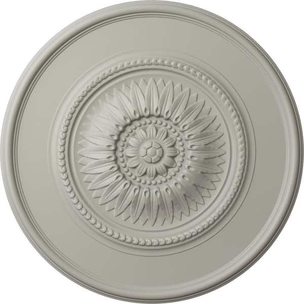 Ekena Millwork 29-1/4 in. x 2 in. Darnay Urethane Ceiling (Fits Canopies up to 7-1/4 in.), Rubbed Bronze