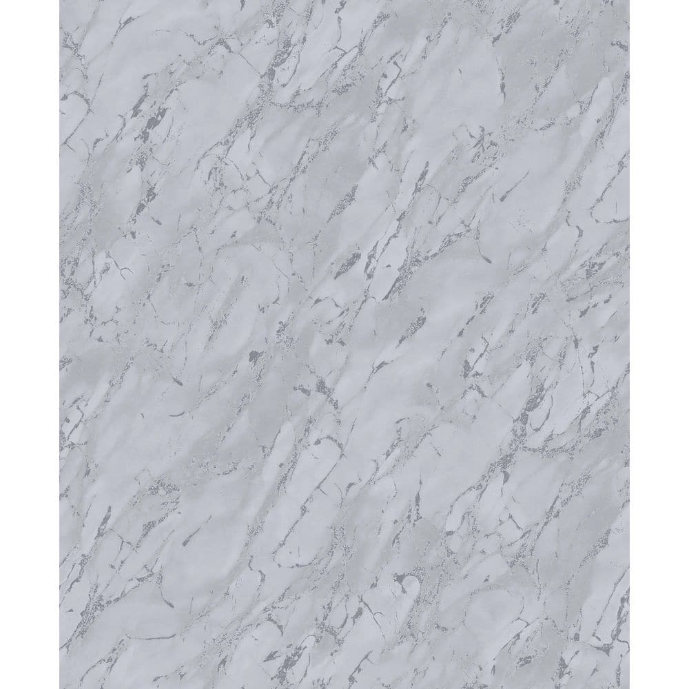 Special FX 2 Collection Silver Metallic Marble Effect Vinyl on Non-Woven No