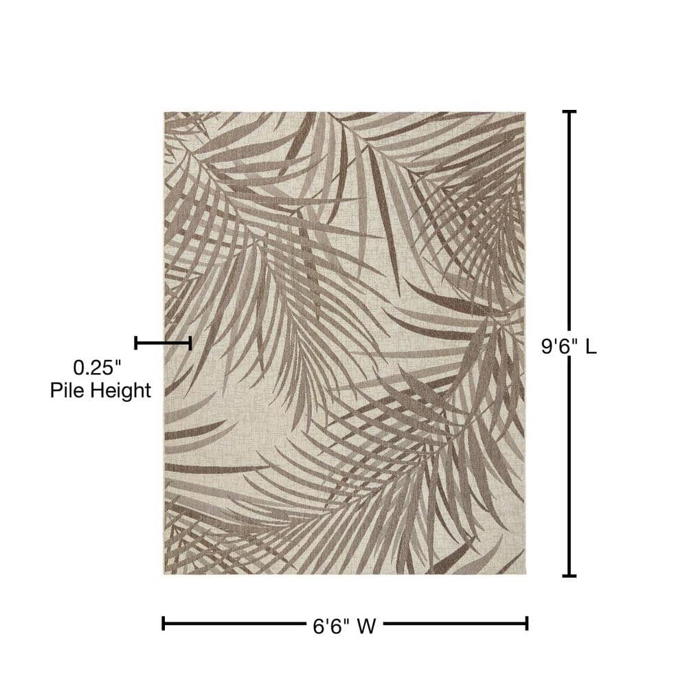 Havana Sand Flat Woven Rectangular Indoor/Outdoor Rug