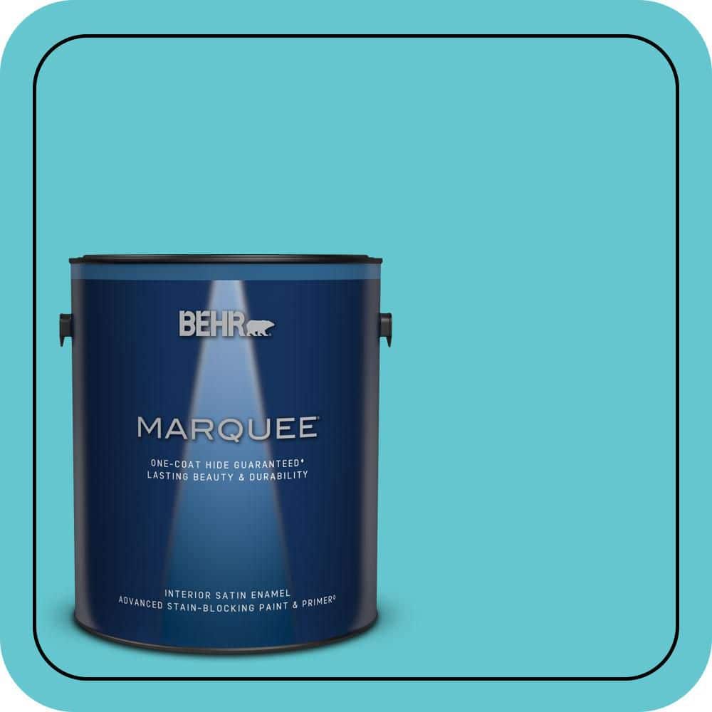 BEHR MARQUEE 1 gal. #P470-4 Paradise Sky Satin Enamel Interior