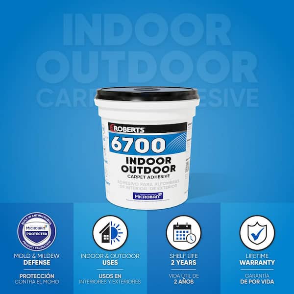 Creamy Tan 1 Gal. Indoor/Outdoor Carpet Floor Adhesive