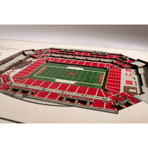 St. Louis Cardinals 25 Layer 25 x 19 StadiumViews 3D Wall Art