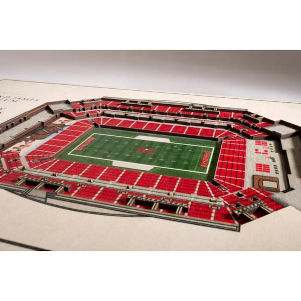 NFL Tampa Bay Buccaneers 5-Layer StadiumViews 3D Wall Art