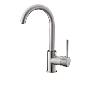 Kitchen Faucet Single Handle Commercial Single Hole Kitchen Sink Faucet, Modern 1-Hole Bar Sink Faucet