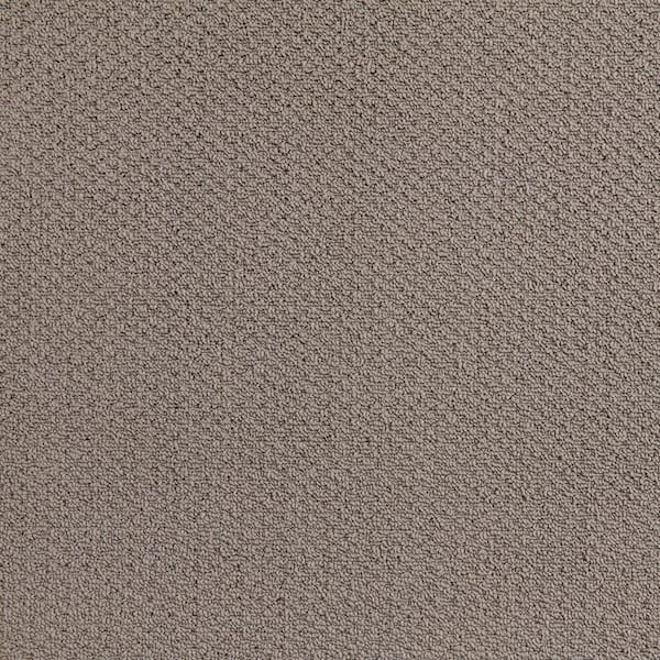 TrafficMaster Bayburn  - Wind Chimes - Gray 24 oz. Polyester Pattern Installed Carpet
