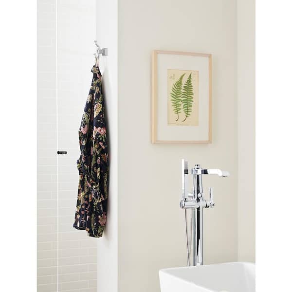Mulholland J-Hook Single Robe Hook in Polished Nickel