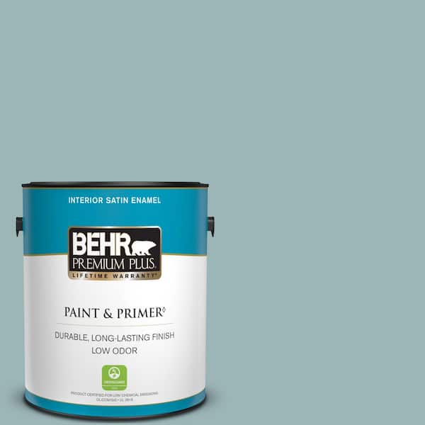 BEHR PREMIUM PLUS 1 gal. #PPU13-12 Harmonious Satin Enamel Low Odor Interior Paint & Primer