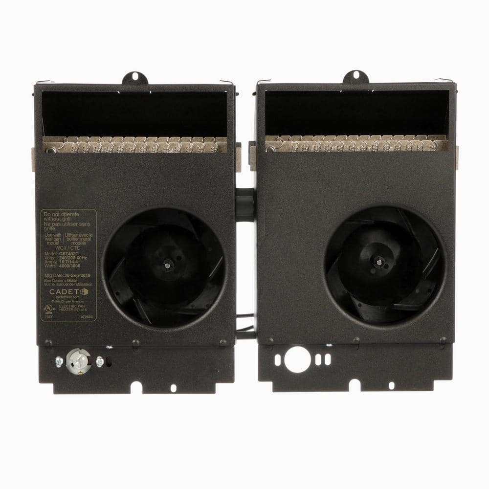 240/208-volt 4,000/3,000-watt Com-Pak Twin In-wall Fan-forced Replacement Electric Heater Assembly with Thermostat price history on PriceWatchPro