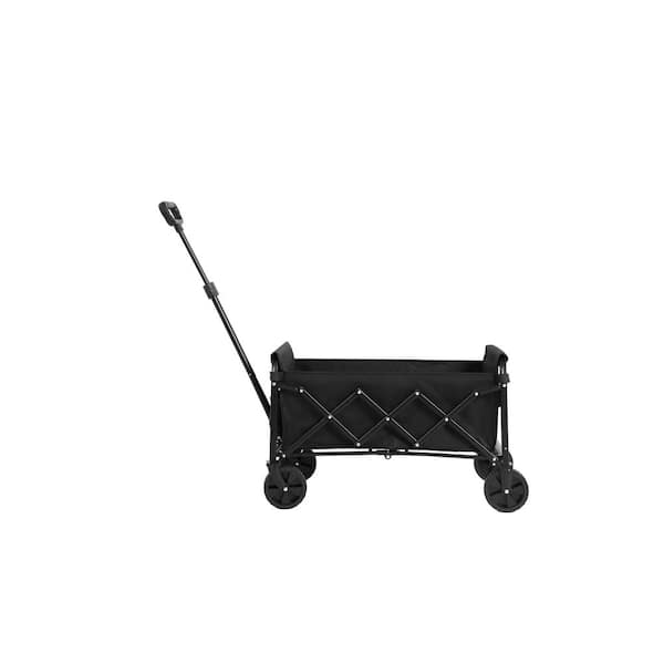 Lightweight Portable Heavy Duty Folding Beach Wagons with Wheels-Outdoor Utility Carts, Serving Cart