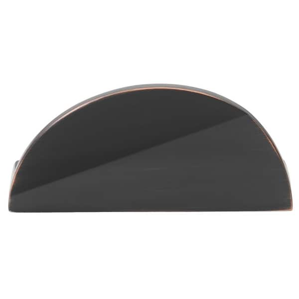 GLIDERITE 1-1/2 in. Oil Rubbed Bronze Finish Semi Circle Drawer Cabinet Knob (10-Pack)