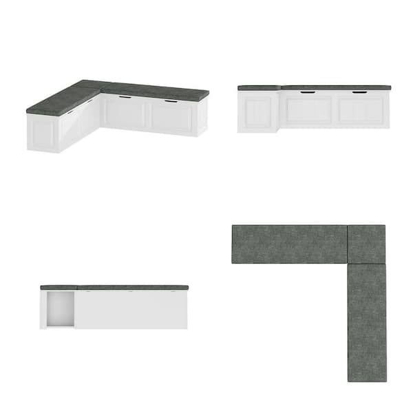 Have a question about FUFU&GAGA White Shoe Bench, Modern L-Shaped