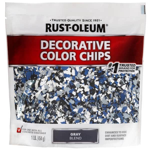 Rust-Oleum 1 lb. Gray Decorative Color Chips (6-Pack)