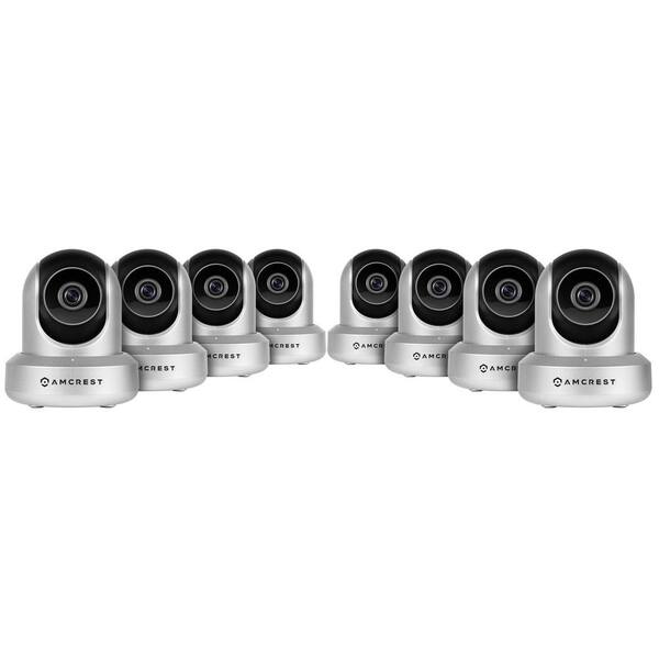 Amcrest HDSeries 720p Wi-Fi Wireless IP Security Surveillance Camera System with HD Megapixel 720p (1280TVL) (8-Pack)