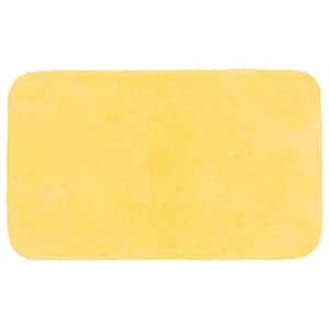 30 in. x 50 in. Rubber Ducky Yellow Traditional Plush Nylon Rectangle Bath Rug
