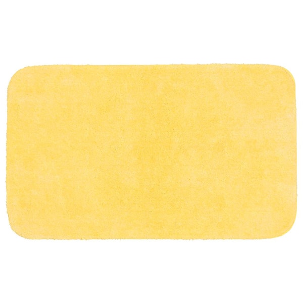 Garland Rug 30 in. x 50 in. Rubber Ducky Yellow Traditional Plush Nylon Rectangle Bath Rug