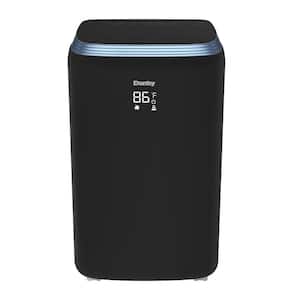 8,000 BTU Portable Air Conditioner Cools 400 Sq. Ft. with Heater and Dehumidifier in Black