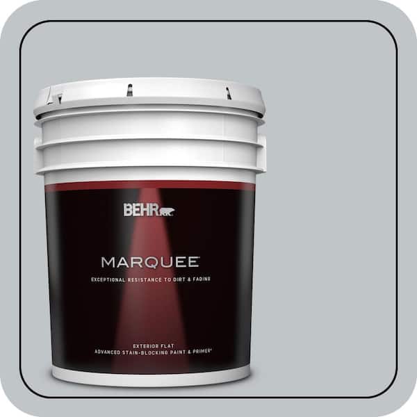 BEHR MARQUEE 5 gal. #N510-2 Galactic Tint Flat Exterior Paint & Primer
