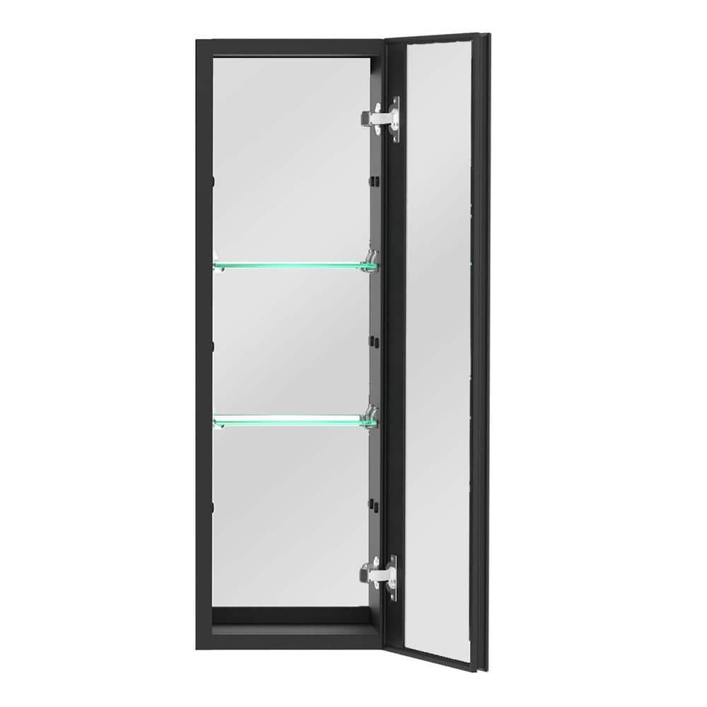 NTQ Fenix 10 in. W x 30 in. H Small Black Rectangular Aluminum