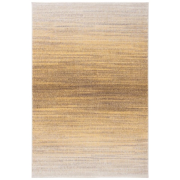 ADirondack Gold/Ivory 6 ft. x 9 ft. GraDient Area Rug