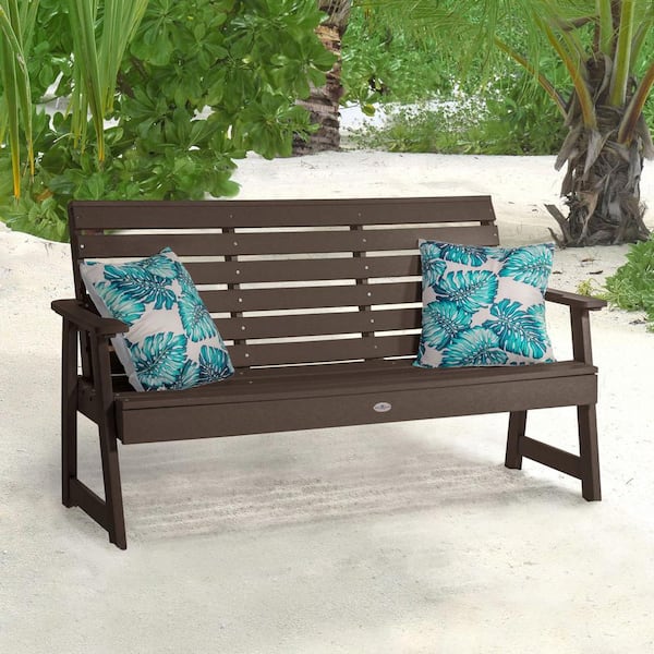 Highwood Riverside 5 ft. 2-Person Mangrove Recycled Plastic Garden Bench