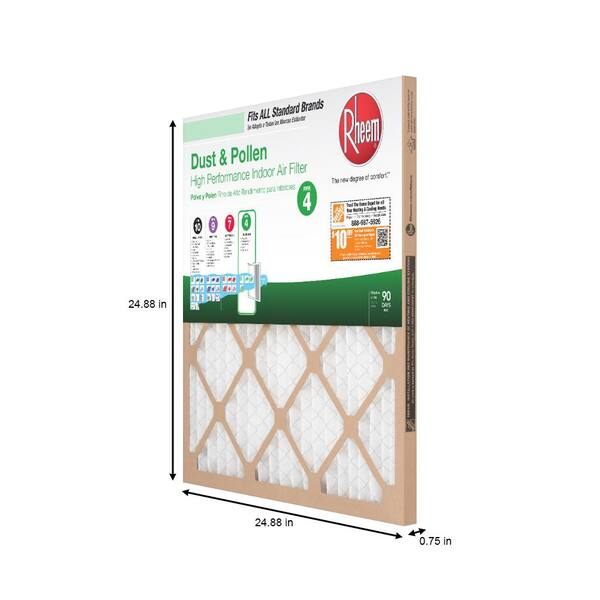 Polyester Wire-Backed Pleated Air Filter Made in USA 16 Nom Height x 25 Nom Width x 4 Nom Depth 9 Pack Polyester Wire-Backed Pleated Air Filter Made in USA 16 Nom Height x 25 Nom Width x 4 Nom Depth 9 Pack