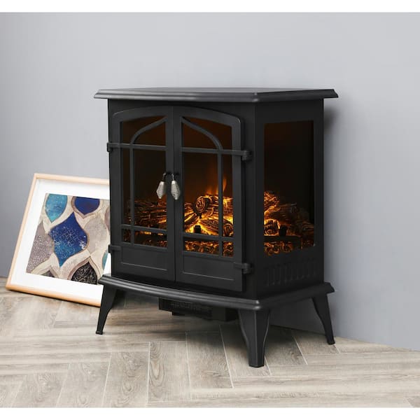 Freestanding Electric Fireplace, Electric Portable Fireplaces Home Depot