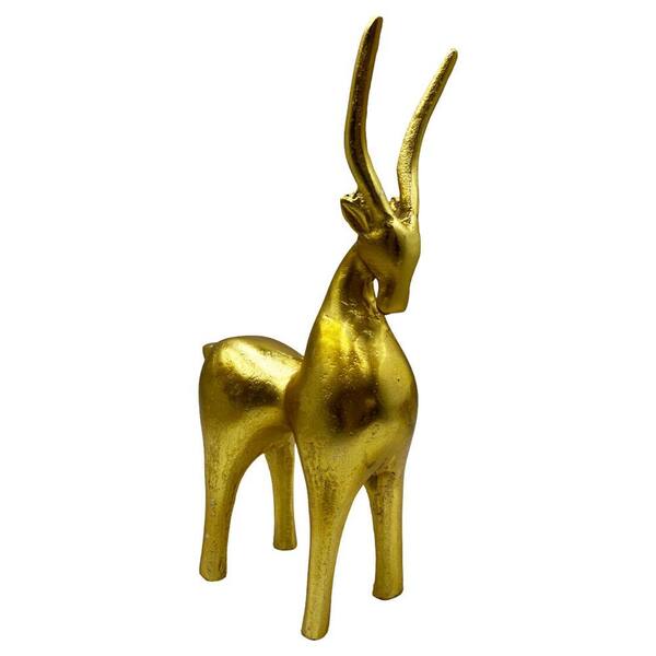 castellousa Goat Gold 12 in. x 6 in. x 3 in. Abstract Aluminum
