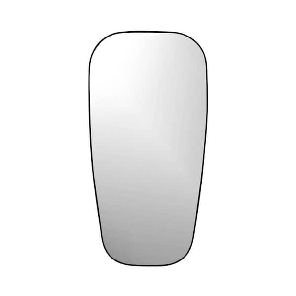Undbranded Sierra, Modern Oval Mirror, Matte Black 20 in. x 40 in.
