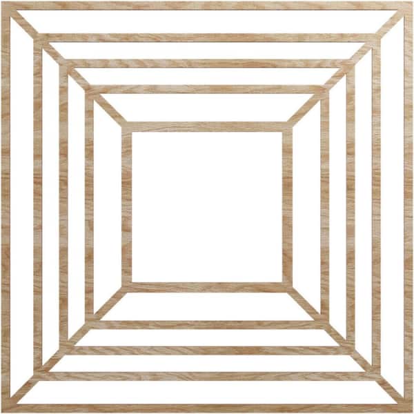 Ekena Millwork 0.25 in. x 28 in. x 28 in. Wood (Red Oak) Medallion Moulding