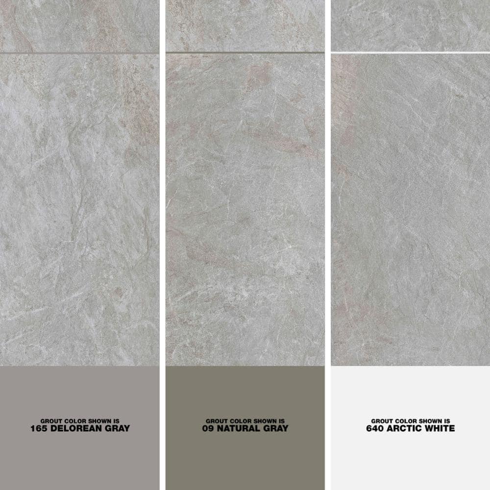 Milestone 12" x 24" Moon Gray Glazed Porcelain Tile