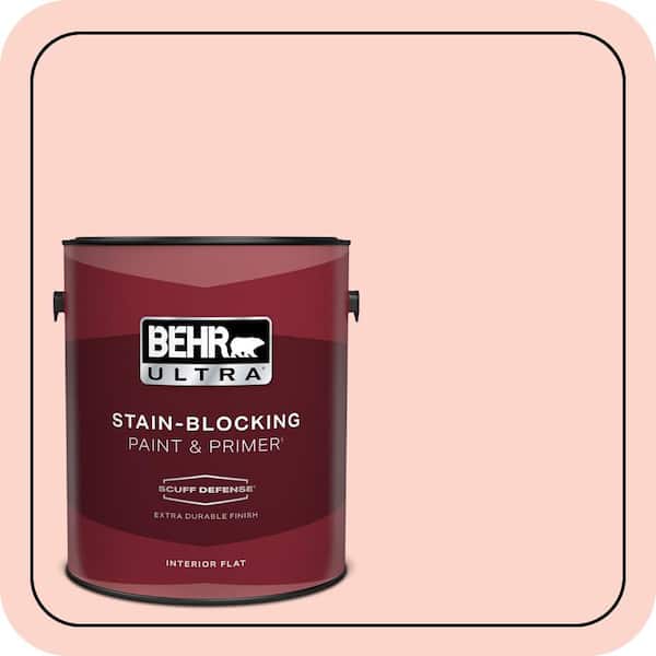 BEHR ULTRA 1 gal. #190A-2 Coral Mantle Extra Durable Flat Interior Paint & Primer
