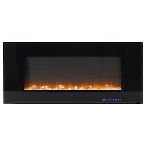 5120 BTU 42 in.Wall Mounted Electric Fireplace in Black, Low Noise, Remote Control, Touch Screen