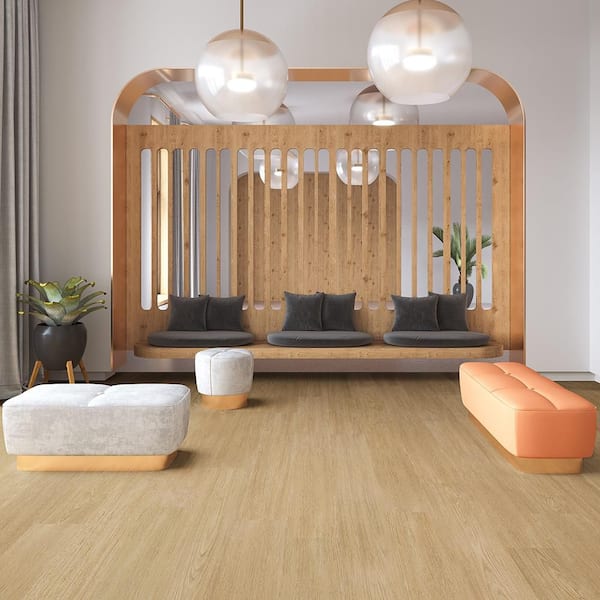 French Oak Jacksonville 20 MIL x 7.25 in.W x 60 in.L Waterproof Loose Lay Luxury Vinyl Plank Flooring(24.1 sq. ft./Case)