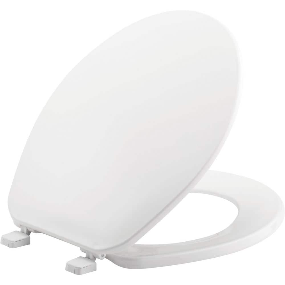 BEMIS GR70 000 Toilet Seat  With Cover  Plastic  Round  White