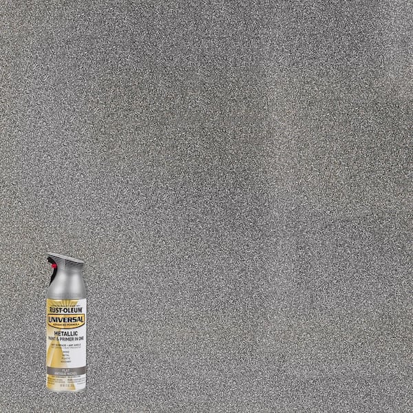Rust-Oleum Universal 11 oz. All Surface Flat Metallic Antique Nickel Spray Paint and Primer in One