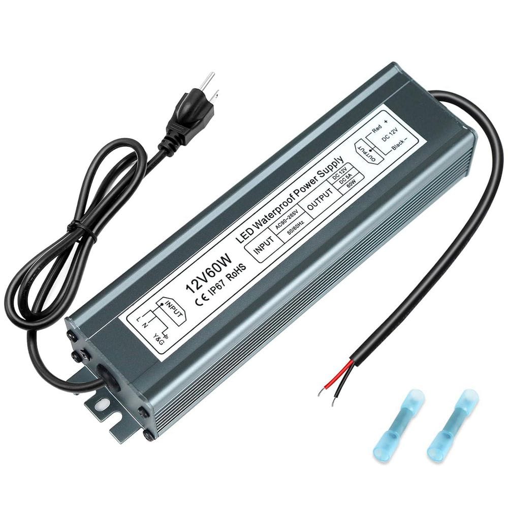 YICHUHAOXI 12V 60W Power Supply LED Driver AC 90-265V to DC 12V 5A