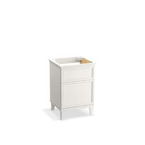 Artifacts 24 in. x 21.89 in. D x 34.49 in. H Bath Vanity Cabinet without Top in Linen White