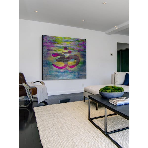 Unbranded 24 in. H x 24 in. W "Nashik" by Parvez Taj Printed Brushed Aluminum Wall Art
