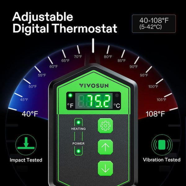 Digital Thermostat Seedling Heat Mat Thermostat Controller Digital