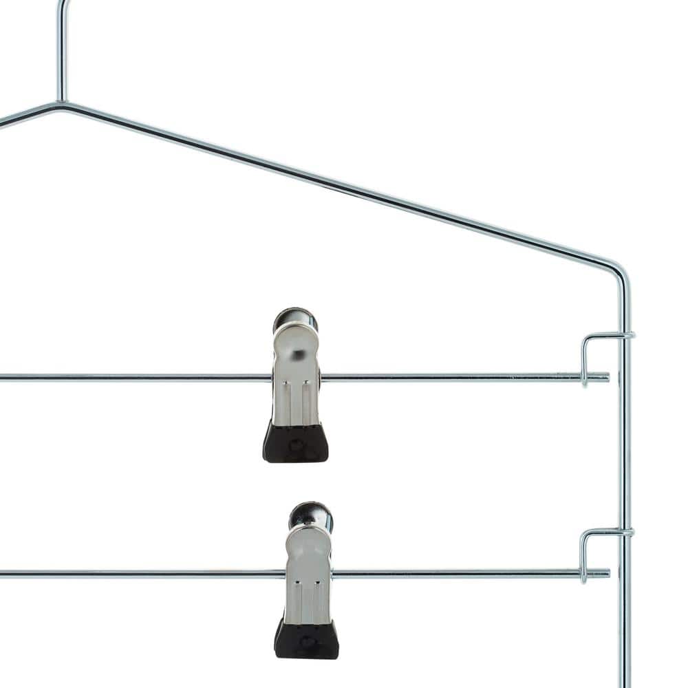 Chrome 4-Tier Swing Arm Pants and Skirt Hanger