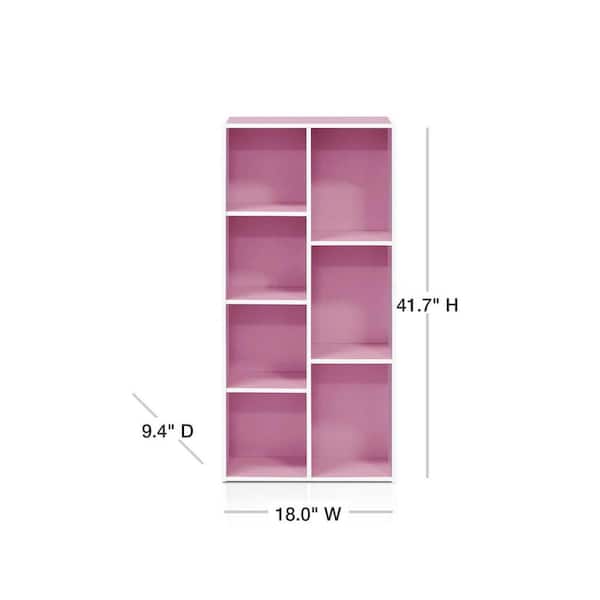 https://images.thdstatic.com/productImages/c44319a1-9ed6-44d7-8619-fb5dbcde9966/svn/pink-furinno-bookcases-bookshelves-11048wh-pi-40_600.jpg