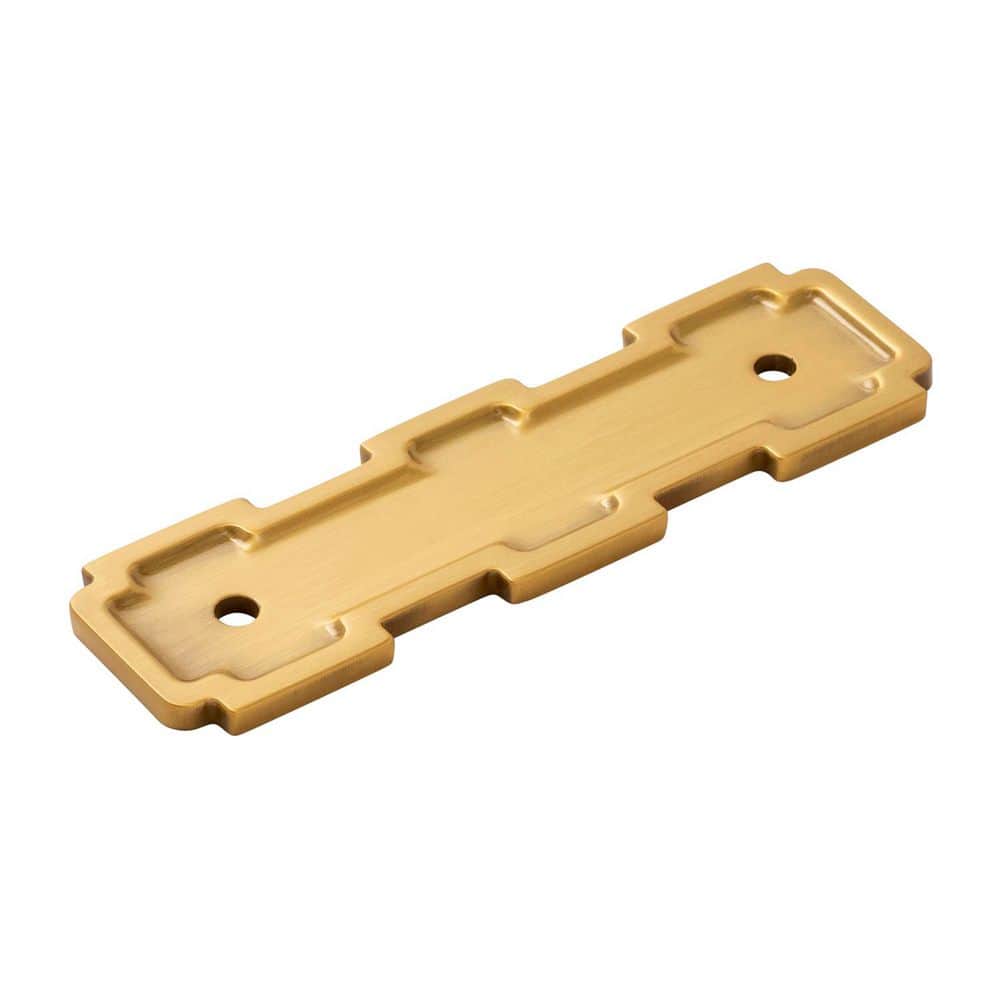 Coventry Collection Pull Backplate 3 in. Center to Center Brushed Golden Brass Cabinet Backplate price history on PriceWatchPro