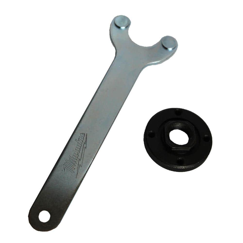 Angle-Grinder Flange Spanner Wrench-Kit For Grinder Accessories W/ Lock Nut Tool 